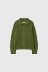 General Idea UNISEX Crochet Collar Knit Cardigan