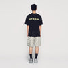 ADLV Headset Boy Lettering Baby Face Short Sleeve T-Shirt