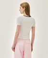 Marithé François Girbaud W DEEP NECK RINGER TEE