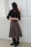 General Idea WOMAN Belted Pintuck Shirt