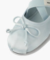 Marithé François Girbaud Women's Cross Banding Ribbon Flat Shoes in Silver