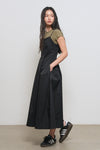 General Idea WOMAN Lace Sleeveless Long Dress [BLACK]