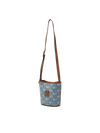 MLB Classic Monogram Vintage Denim Mini Bucket Bag