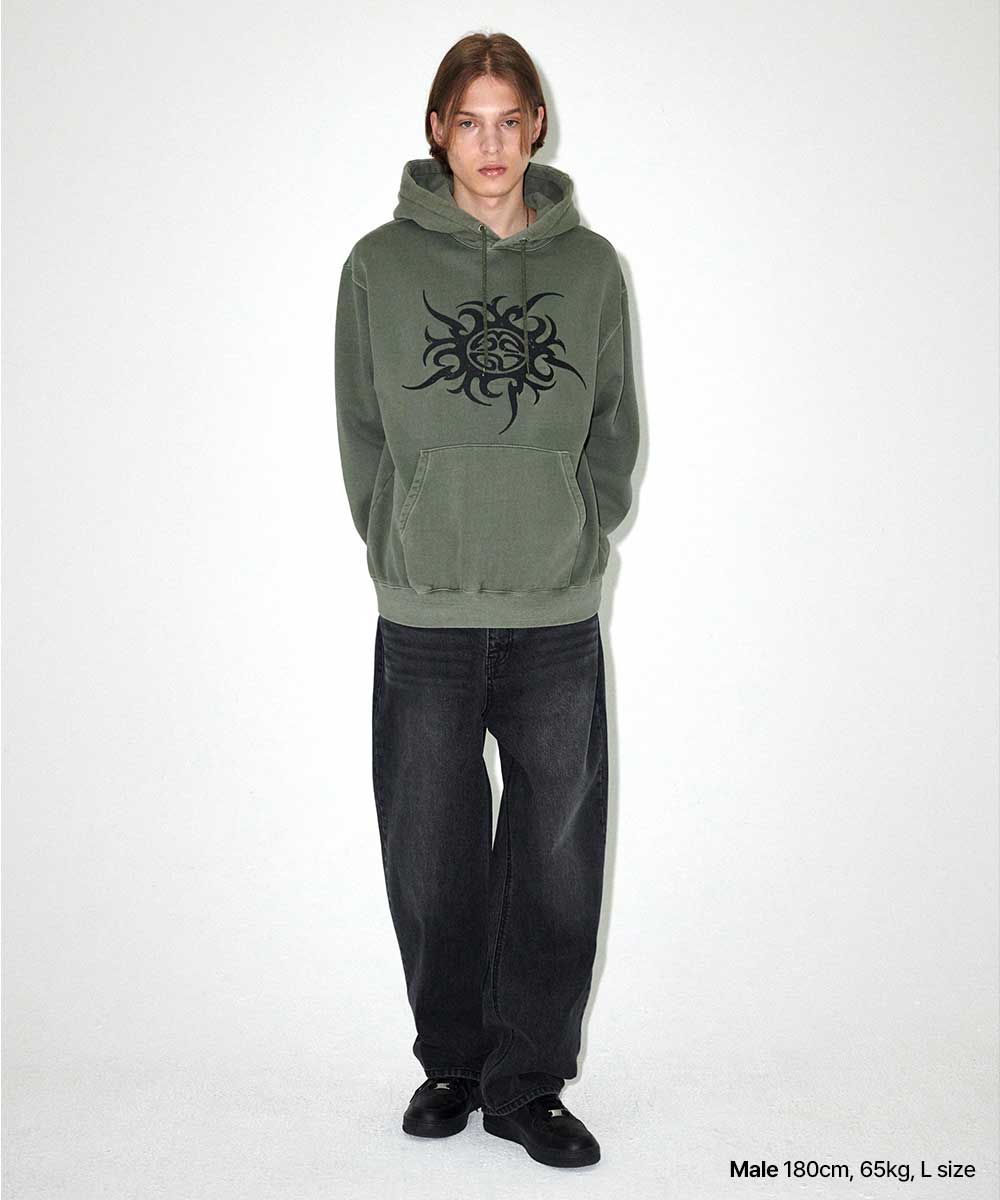 Mahagrid TRIBAL ECLIPSE PIGMENT HOODIE