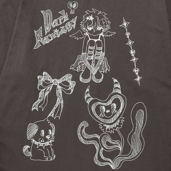 Nice Ghost Club Doodle Big Big Long Sleeve Hoodie