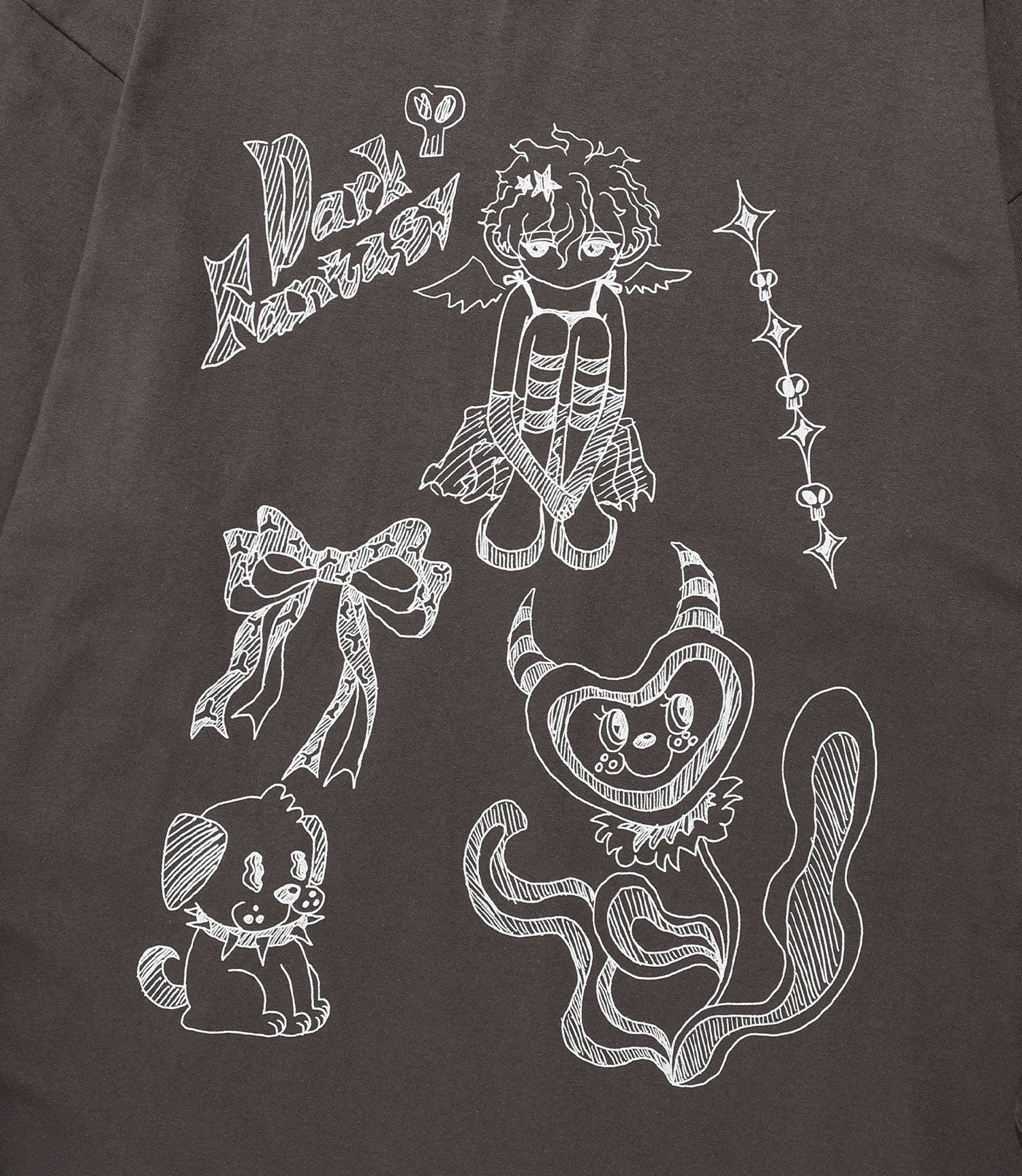 Nice Ghost Club Doodle Big Big Long Sleeve Hoodie