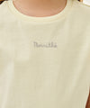 Marithé François Girbaud Kids W Lace Frill Sleeveless Light Yellow