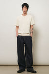 General Idea MAN Waffle Henley Neck Short Sleeve T-Shirt