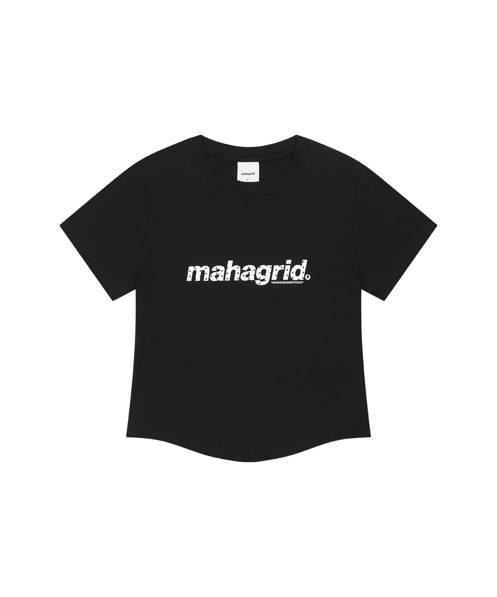 Mahagrid Dot Basic Logo Round Crop Tee
