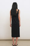 General Idea Woman Cool U-Neck Maxi Knit Dress [Black]
