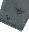 Nice Ghost Club Big Wide Bermuda Doodle Denim Pants