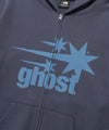 Nice Ghost Club Ghost 3 Star Hoodie Zip Up [Navy]