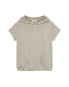 AEAE Stripe Half Sleeve Hoodie