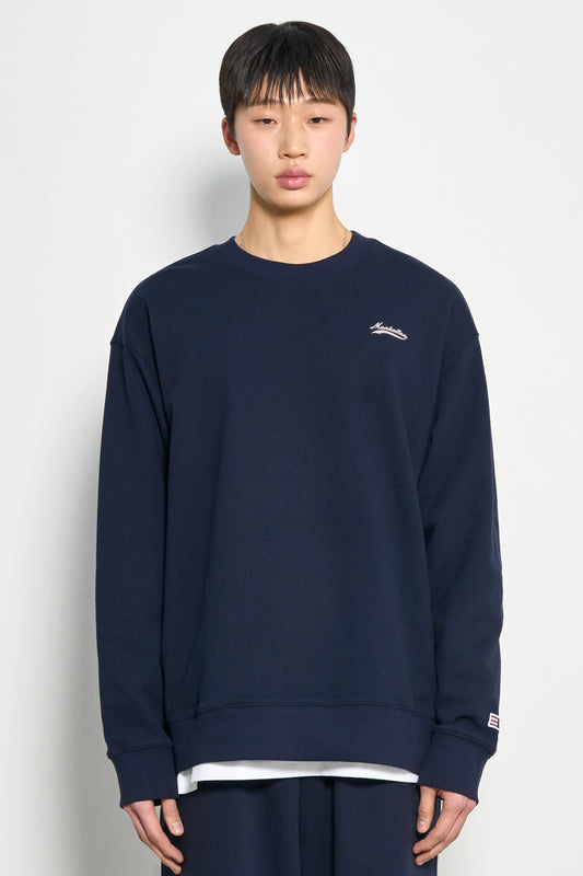 General Idea UNISEX Manhattan Cozy Crewneck [NAVY]