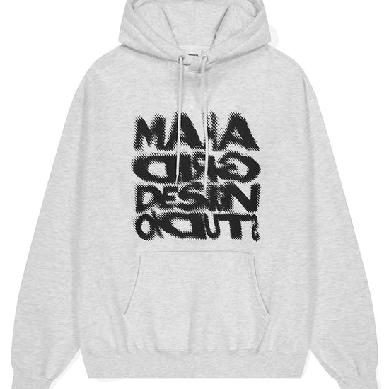 Mahagrid Halftone Hoodie Light Grey