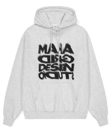 Mahagrid Halftone Hoodie Light Grey