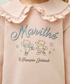 Marithé François Girbaud Kids W Frill Collar Sweatshirt Pink