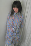 Nice Ghost Club Angel Check Big Big Half Shirt