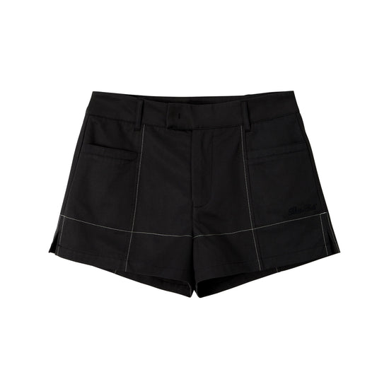 Bitter Cells Stitch Slit Cotton Shorts