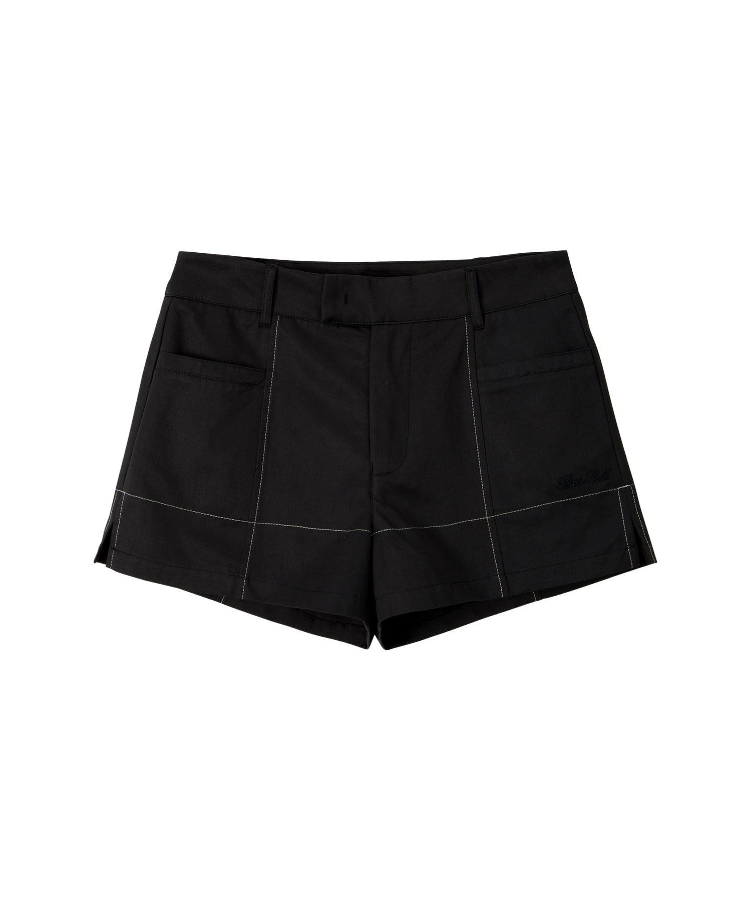 Bitter Cells Stitch Slit Cotton Shorts