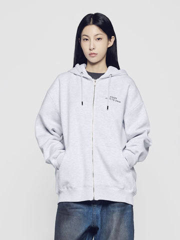 ADLV Upside Down Logo Napping Zurry Hoodie Zip Up