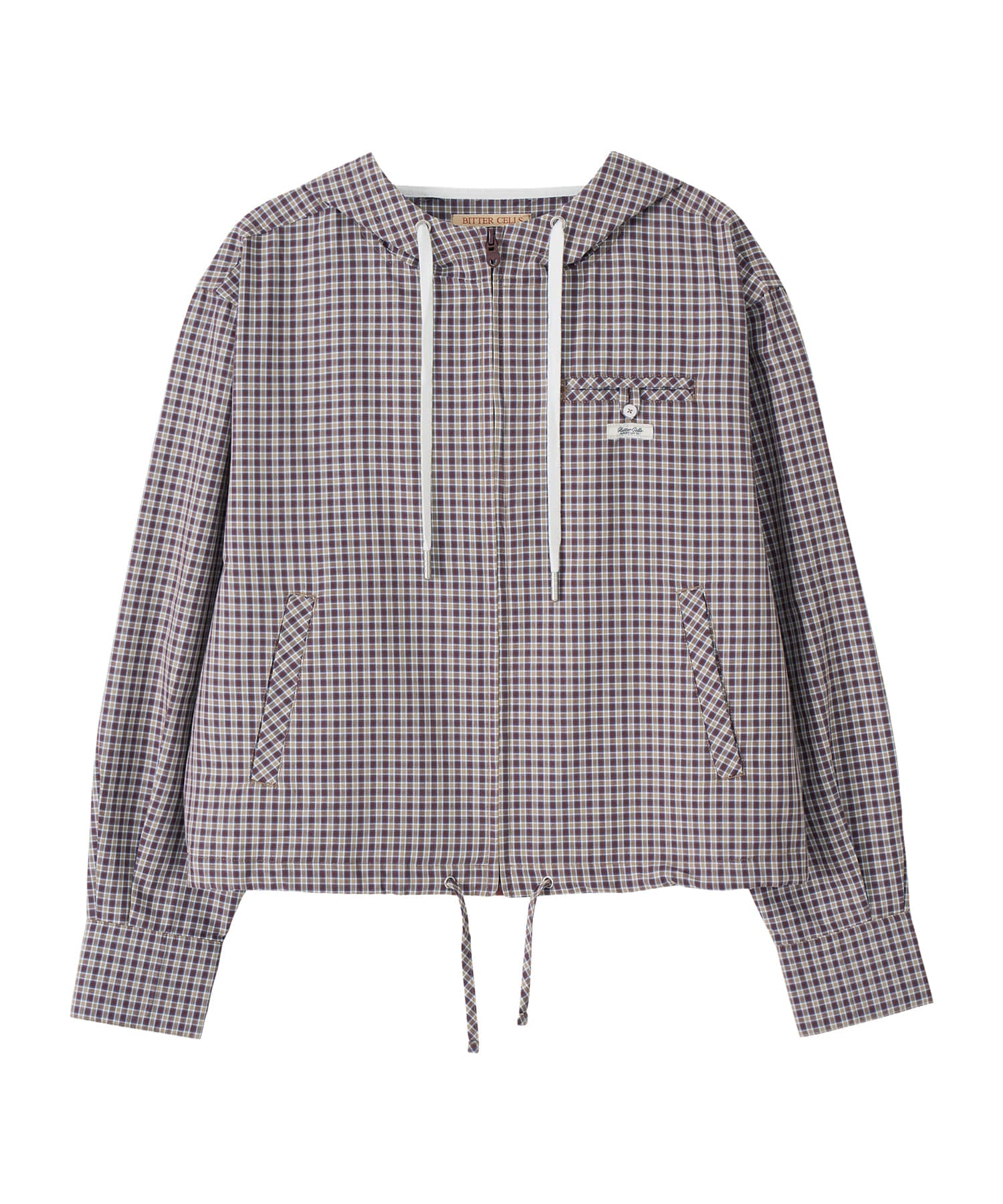 Bitter Cells Hoodie Crop Shirt Jacket