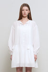 General Idea WOMAN Pintuck Low-Rise Dress