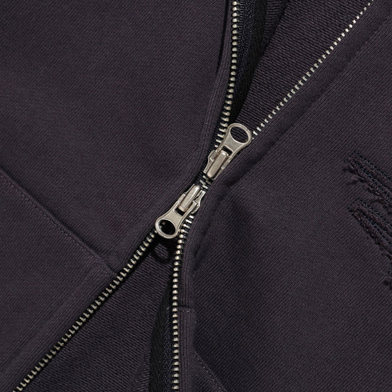 Nice Ghost Club 3 Star Crop Hoodie Zip Up [Purple]