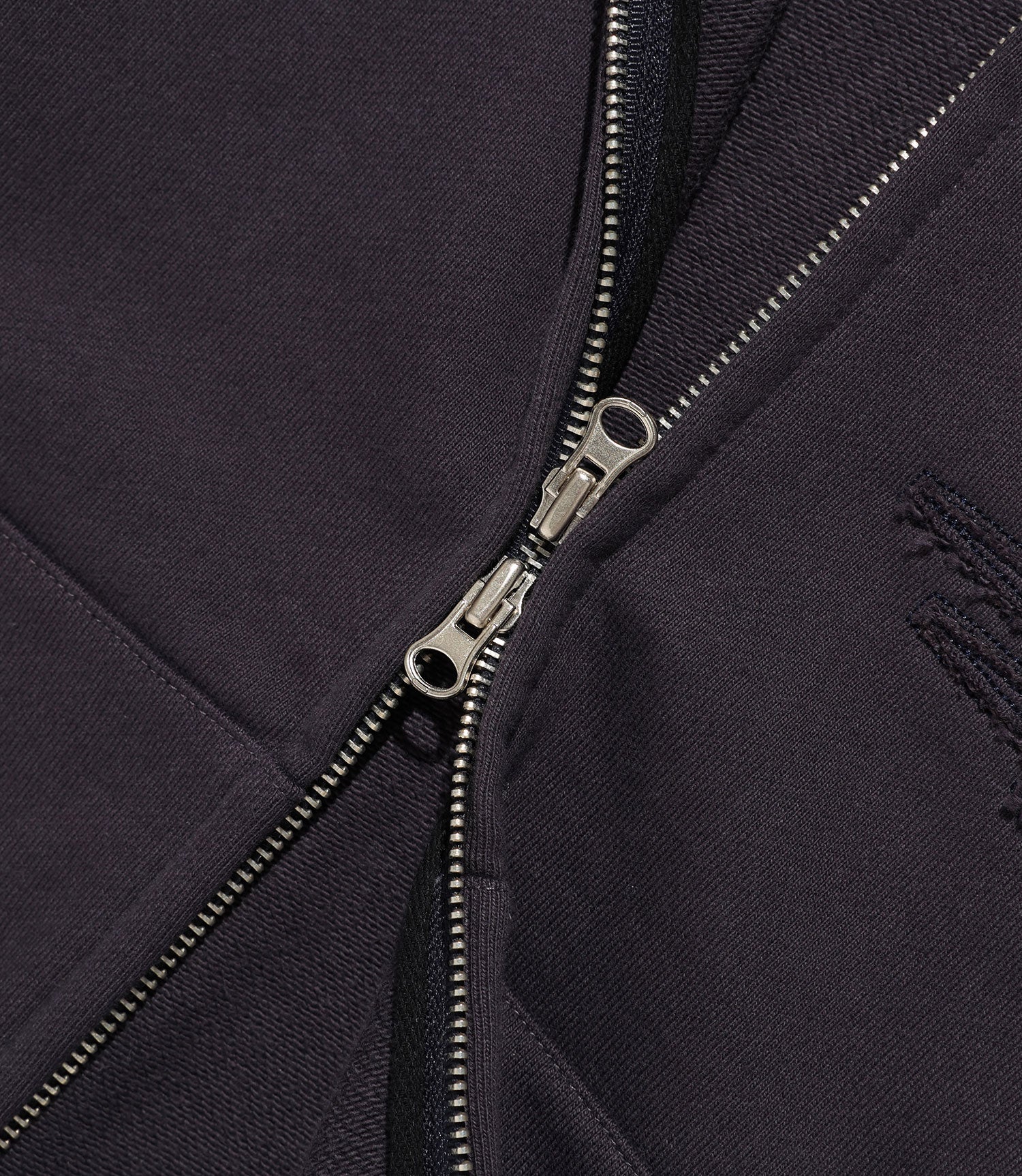 Nice Ghost Club 3 Star Crop Hoodie Zip Up [Purple]