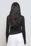 General Idea WOMAN Shirring Long Sleeve T-Shirt