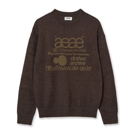 AEAE Web Logo Hairy Knit