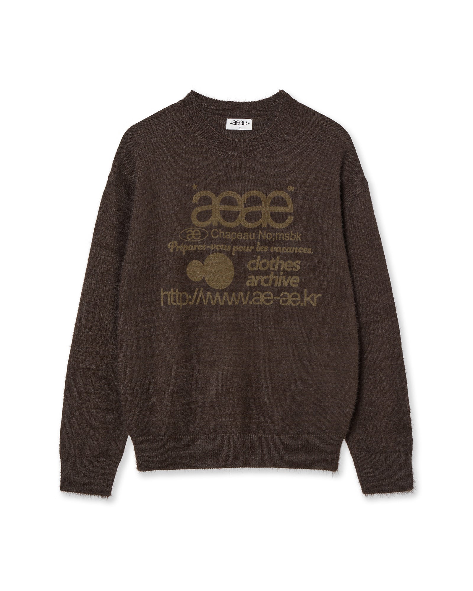 AEAE Web Logo Hairy Knit