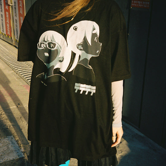 Nice Ghost Club Dededede Expression Big Big Tee [Black]