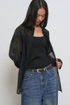 General Idea WOMAN Summer Wrinkle Sheer Shirt