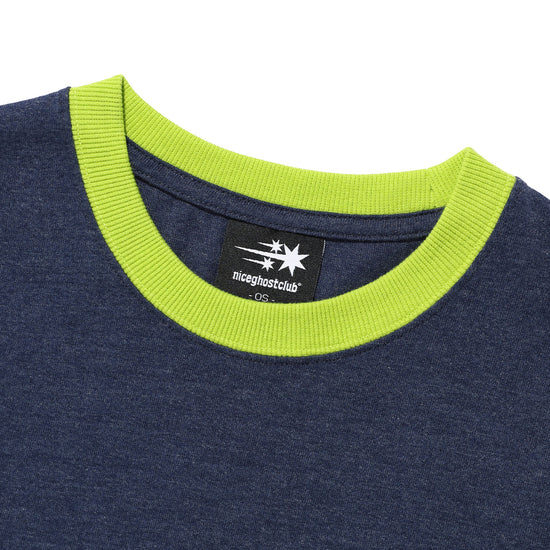 Nice Ghost Club X JIMMIZO Color Block Tee [Navy]