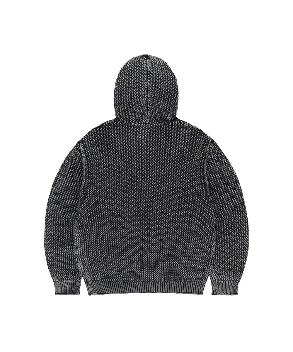 Mahagrid Pigment Mesh Zip Up Knit