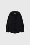 General Idea WOMAN Summer Loose Fit Wrinkle Hooded Shirt