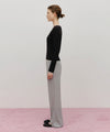 Marithé François Girbaud W Lace Point Boots Cut Sweat Pants Heather Gray