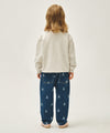 Marithé François Girbaud Kids Bear Printed Denim Pants