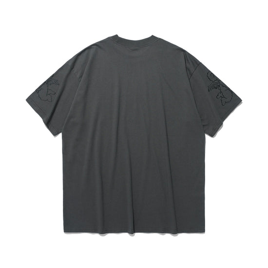 Nice Ghost Club Heavenly Bear Angel Big Big Tee [Charcoal]