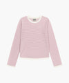 Marithé François Girbaud W RINGER STRIPE LONG SLEEVE TEE