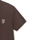 MLB BASIC SMALL LOGO SEMI OVER-FIT T-shirt
