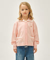 Marithé François Girbaud Kids Wide Lace Collar Cardigan Pink
