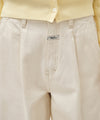 Marithé François Girbaud W Low-Waist Tuck Wide Denim Pants