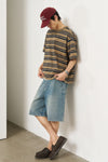General Idea MAN Stripe Loose Fit Short Sleeve T-Shirt