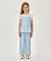 Marithé François Girbaud Kids Checked Sleeveless Blouse