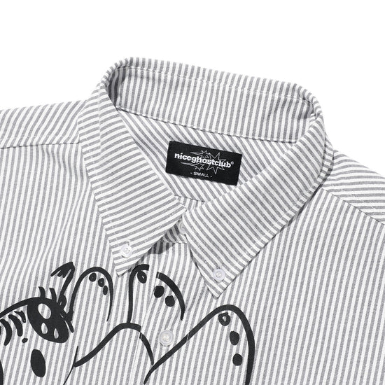 Nice Ghost Club Baby Guardians Stripe Big Big Half Shirt