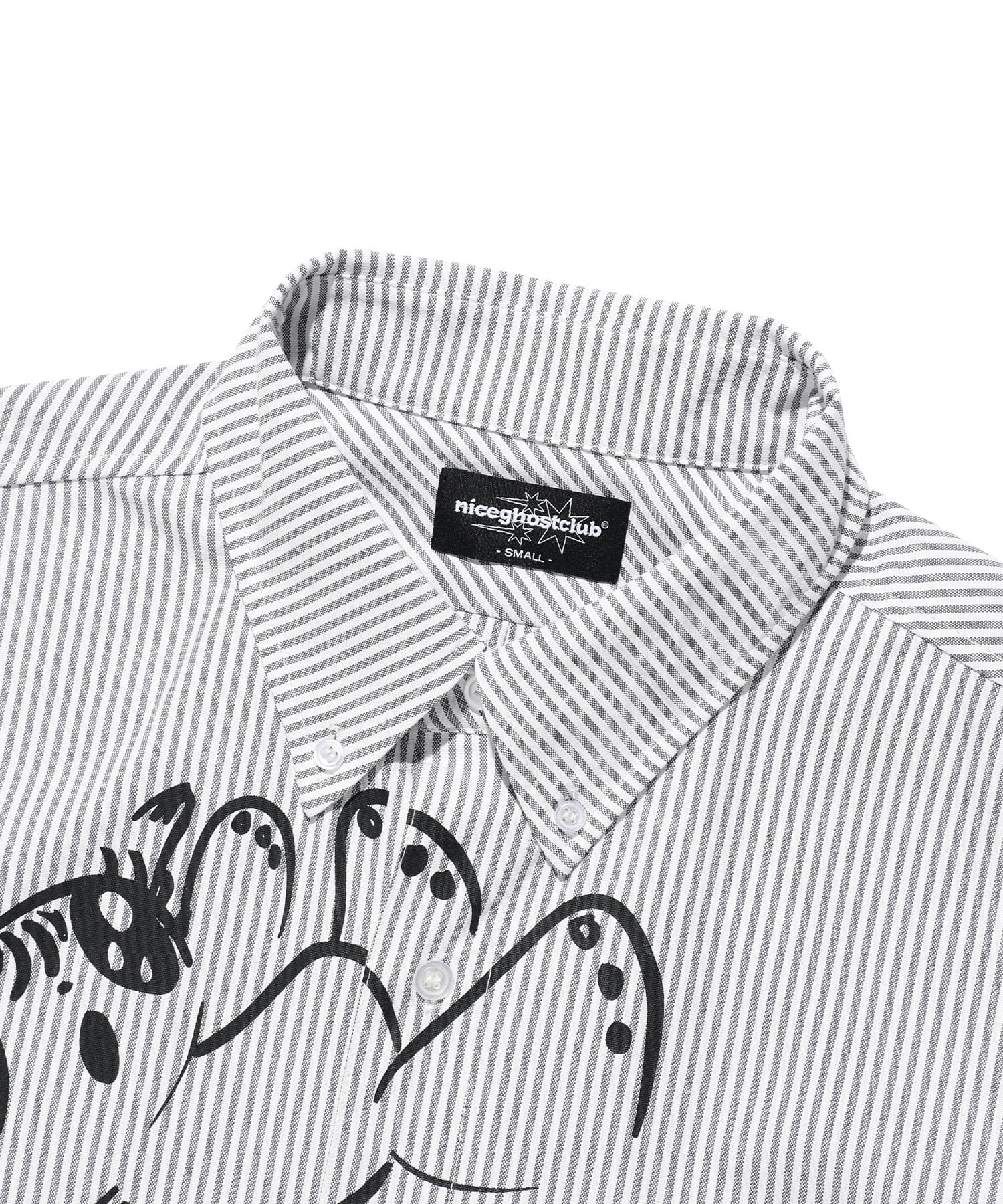 Nice Ghost Club Baby Guardians Stripe Big Big Half Shirt