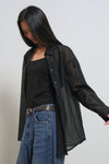 General Idea WOMAN Summer Wrinkle Sheer Shirt