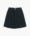 Marithé François Girbaud W DENIM PLEATED MIDI SKIRT indigo